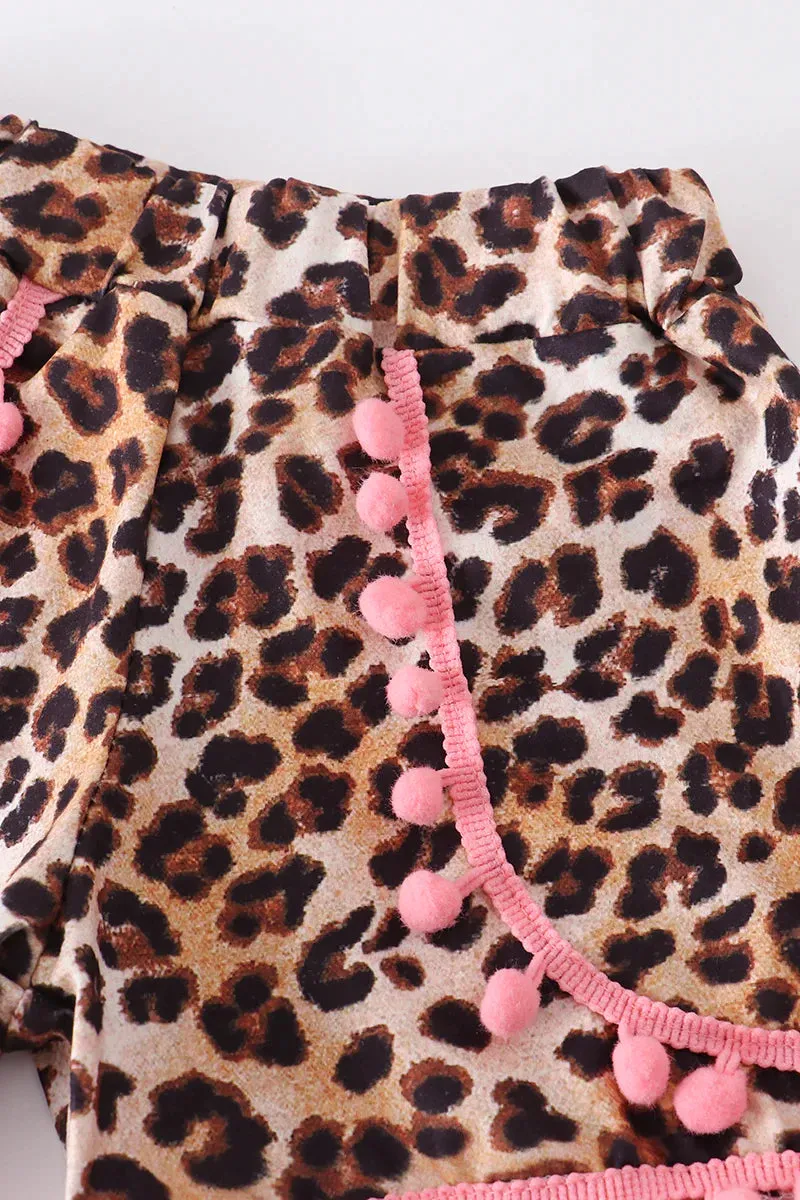 Pencil Leopard Short Set