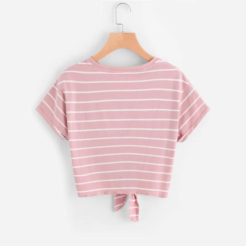 PINKY PROMISE TIE-UP TEE