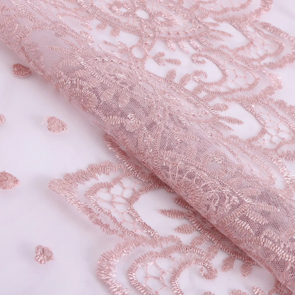 Polyester Embroidery Lace Fabric