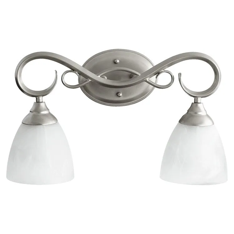 Powell Two-Light Bathroom Vanity Fixture