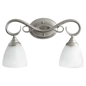 Powell Two-Light Bathroom Vanity Fixture