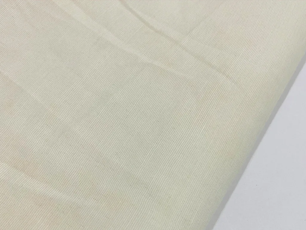 Precut of 2.5 Meter Off White Plain Polyester Dupion Fabric