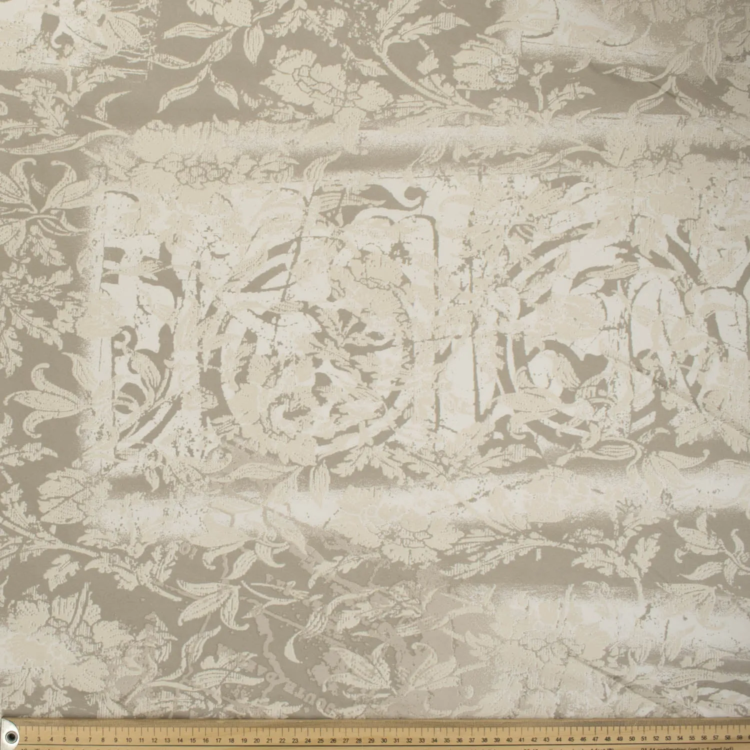 Printed Lining Design-35 Beige Floral Vines