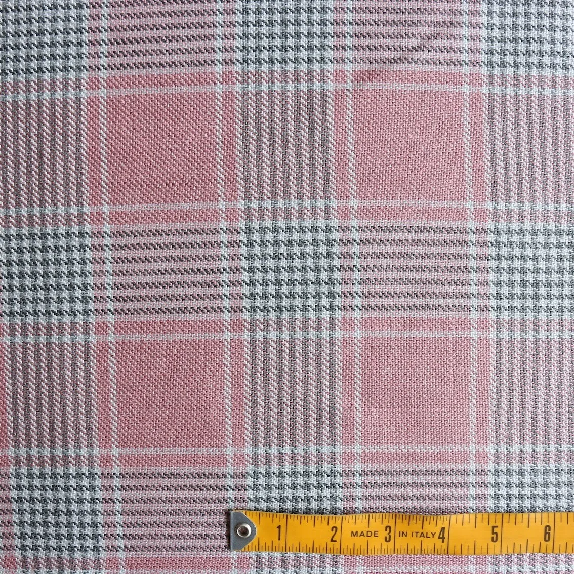 Quadri Rosa Check Linen