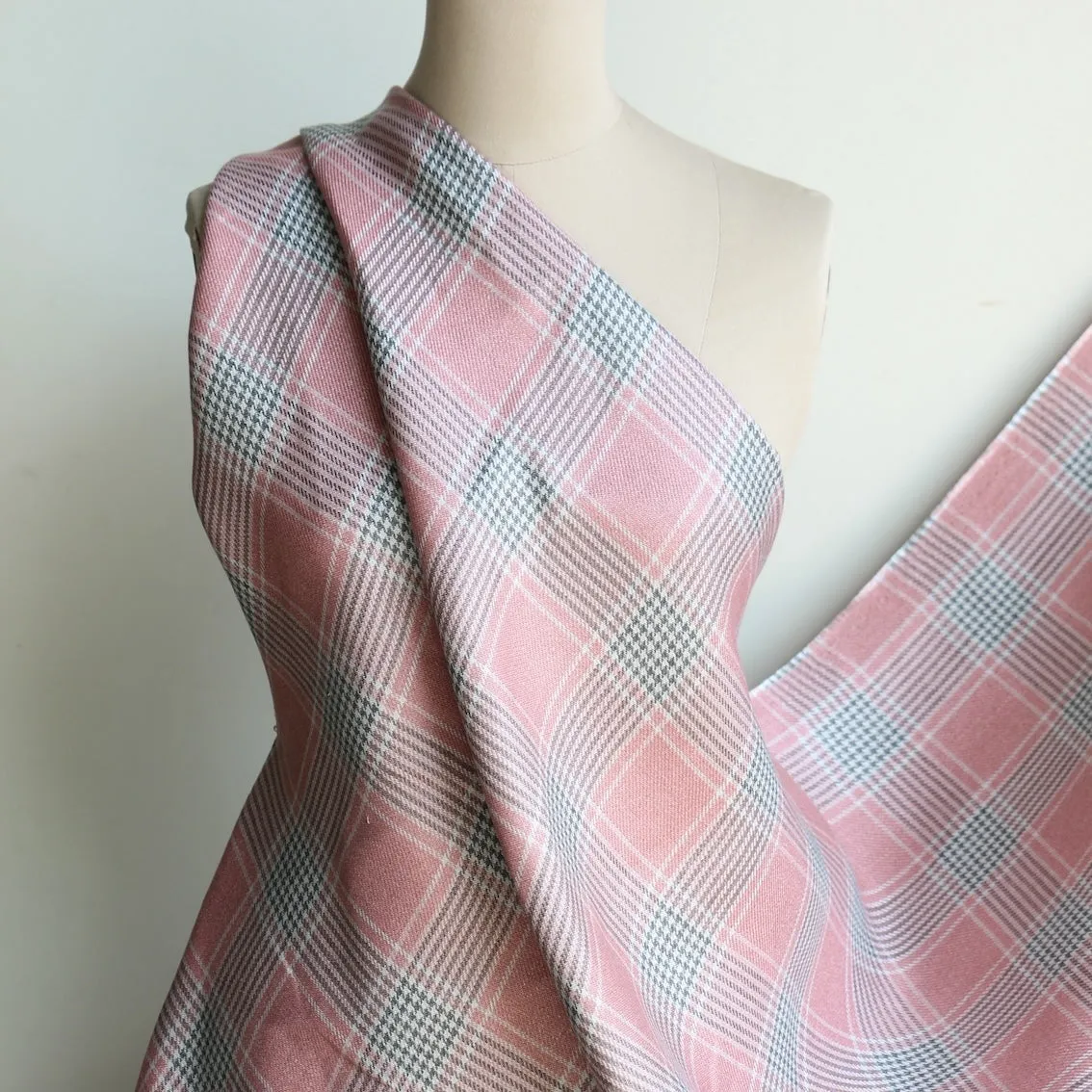 Quadri Rosa Check Linen
