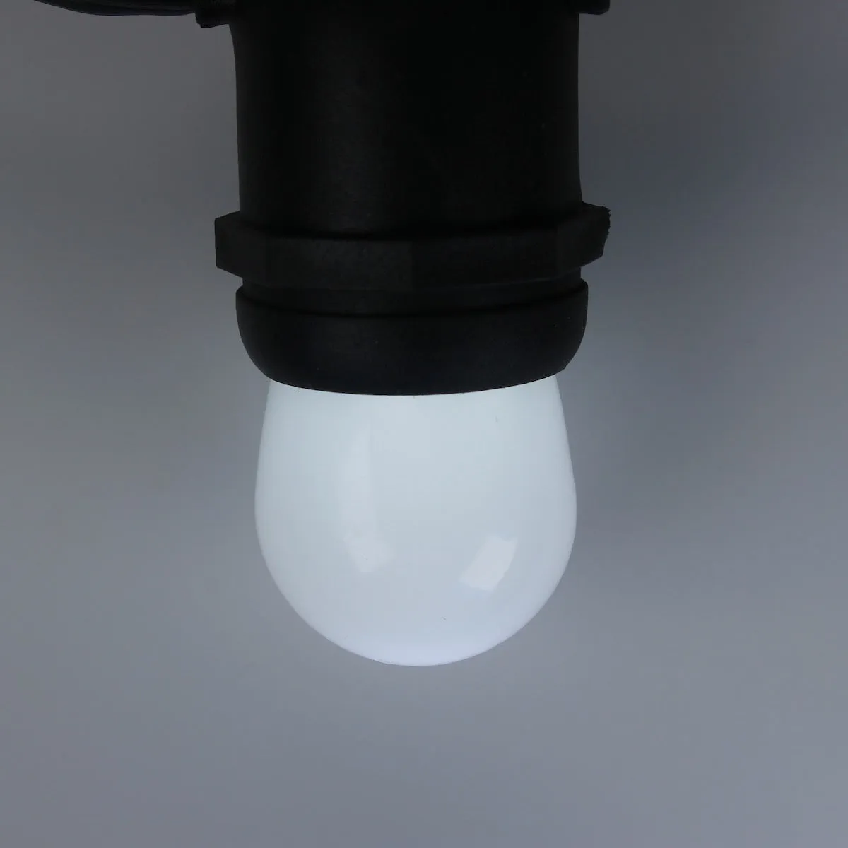 S11 Pure (Cool) White Opaque LED Bulbs E26 Bases (25 Pack)
