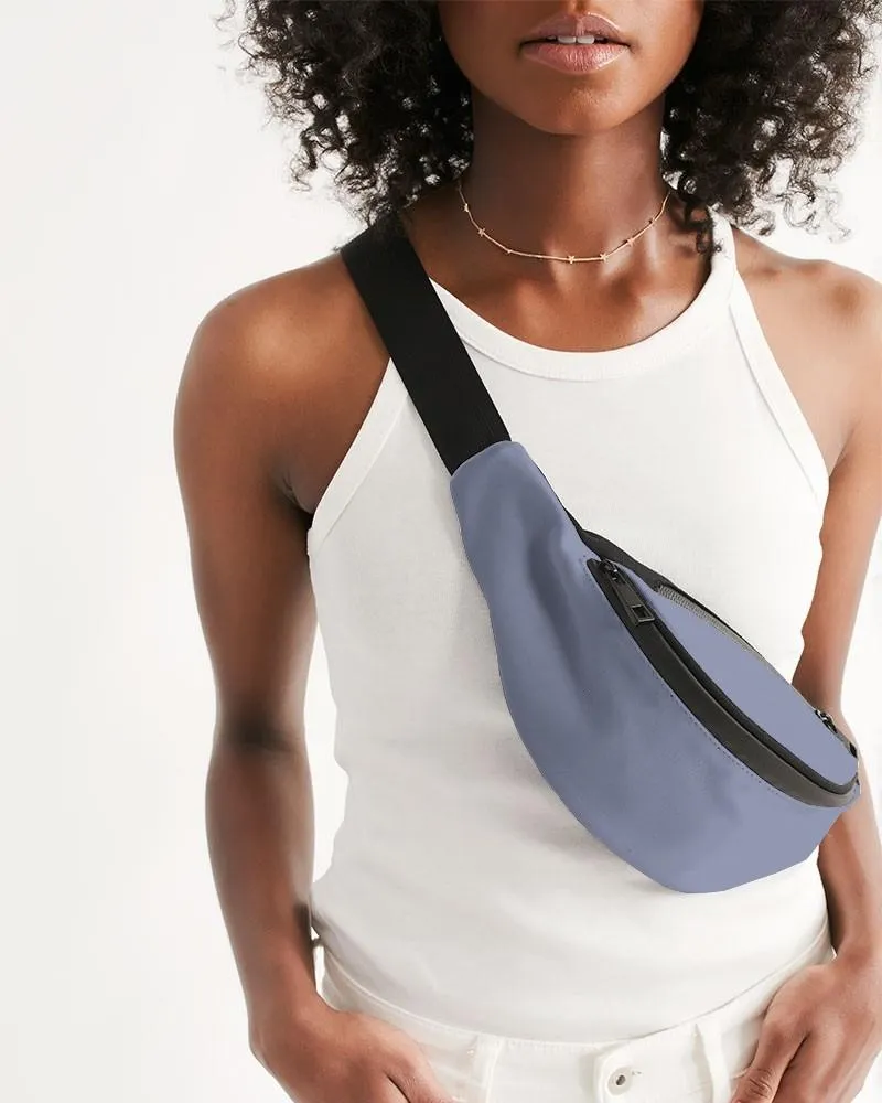 Shaded Pale Pastel Blue Gray Belt Bag | C30M22Y0K30