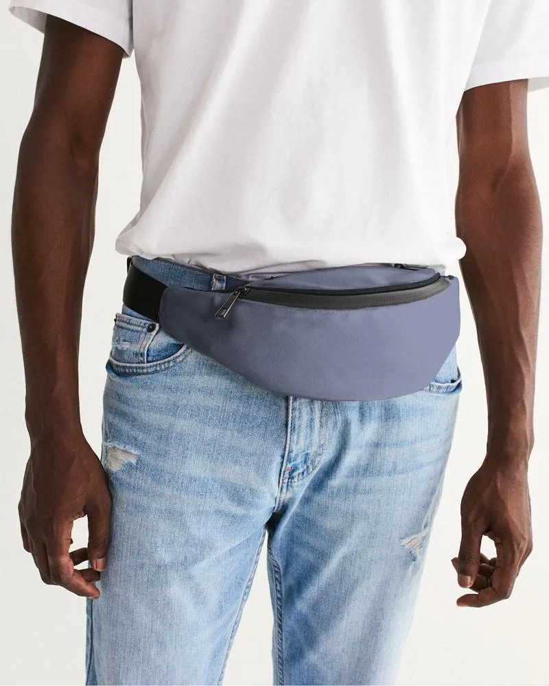Shaded Pale Pastel Blue Gray Belt Bag | C30M22Y0K30