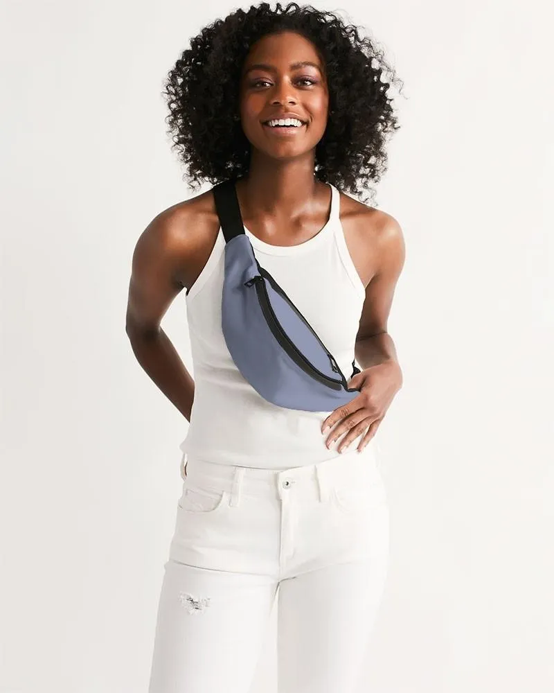 Shaded Pale Pastel Blue Gray Belt Bag | C30M22Y0K30