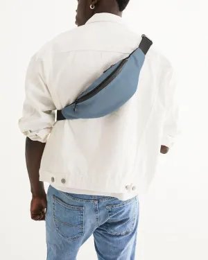Shaded Pale Pastel Cyan Gray Belt Bag | C30M8Y0K30