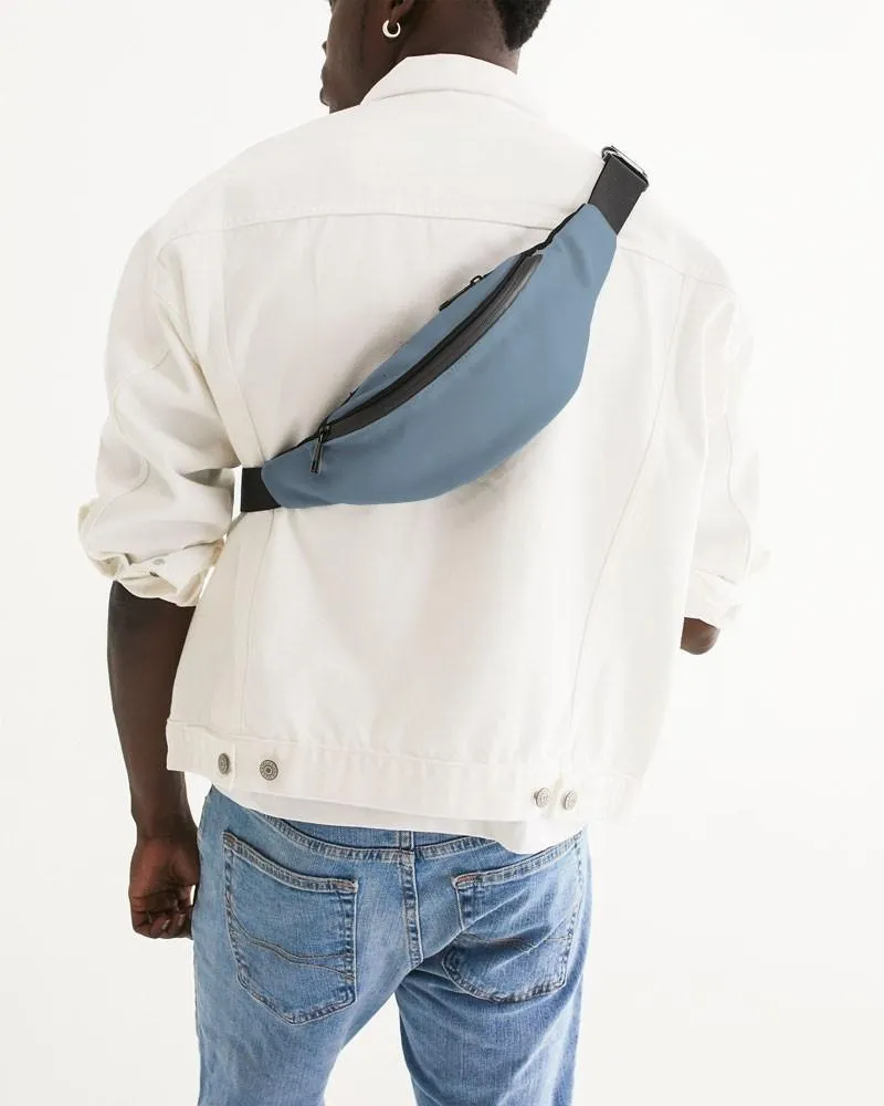 Shaded Pale Pastel Cyan Gray Belt Bag | C30M8Y0K30