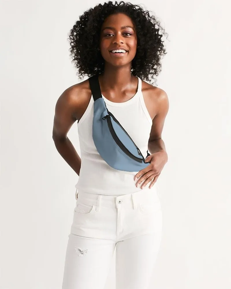 Shaded Pale Pastel Cyan Gray Belt Bag | C30M8Y0K30