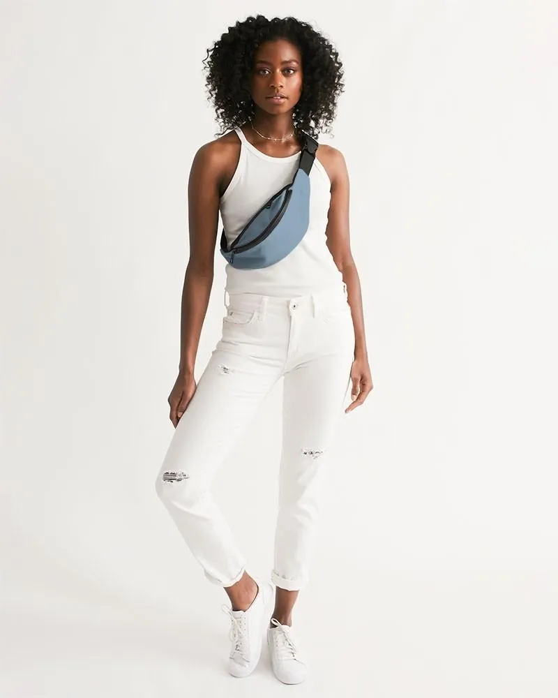 Shaded Pale Pastel Cyan Gray Belt Bag | C30M8Y0K30