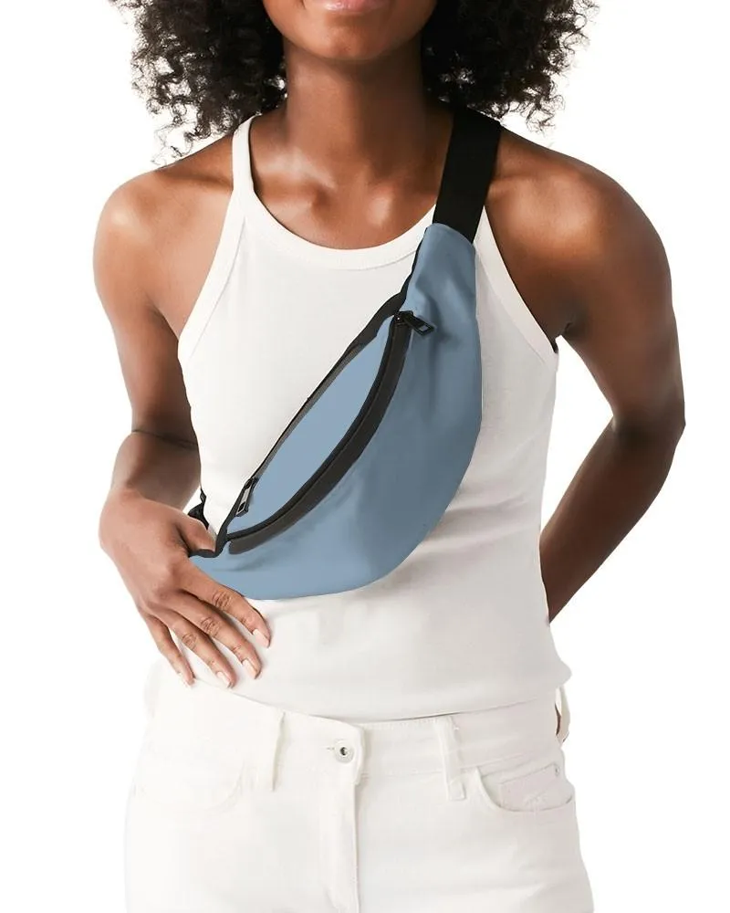 Shaded Pale Pastel Cyan Gray Belt Bag | C30M8Y0K30