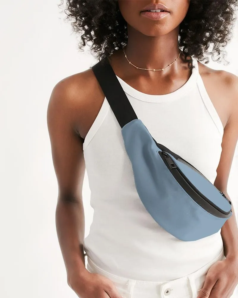 Shaded Pale Pastel Cyan Gray Belt Bag | C30M8Y0K30