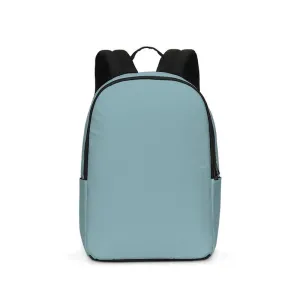 Shaded Pale Pastel Cyan Gray Waterproof Backpack | C30M0Y8K30