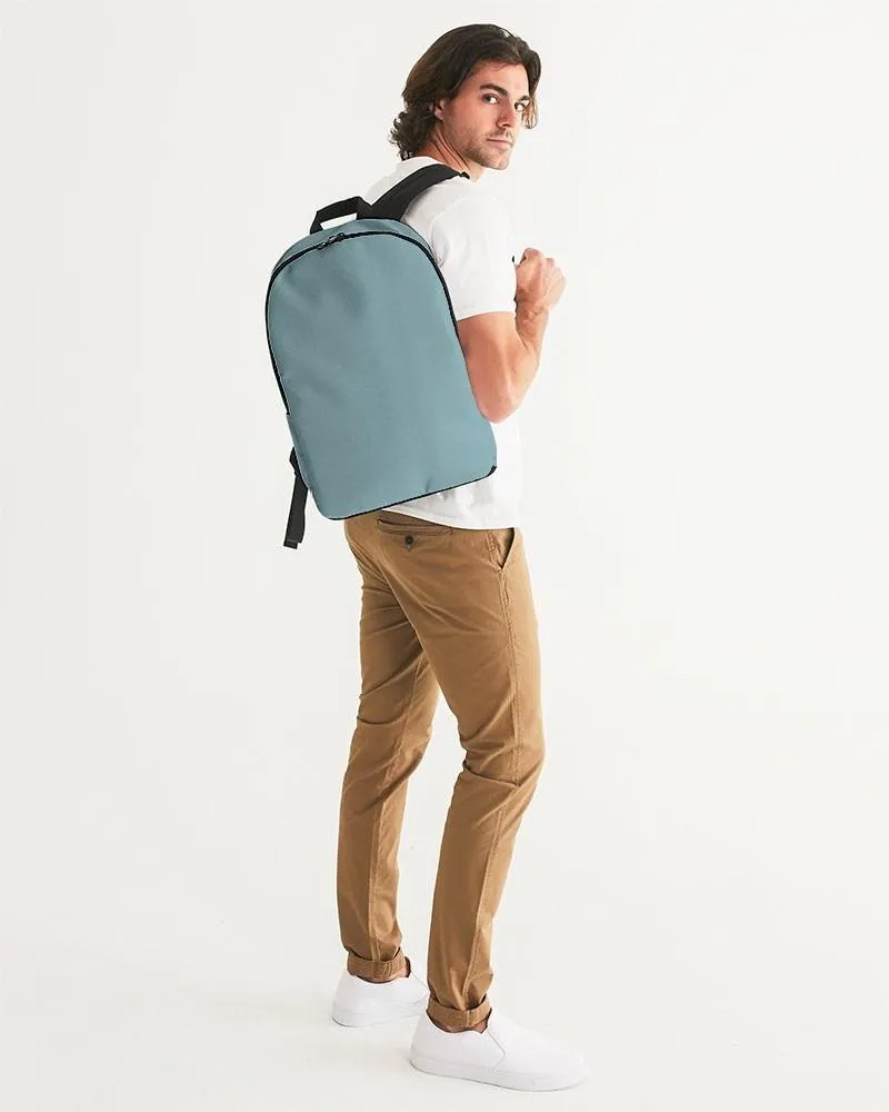 Shaded Pale Pastel Cyan Gray Waterproof Backpack | C30M0Y8K30