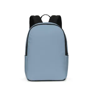 Shaded Pale Pastel Cyan Gray Waterproof Backpack | C30M8Y0K30