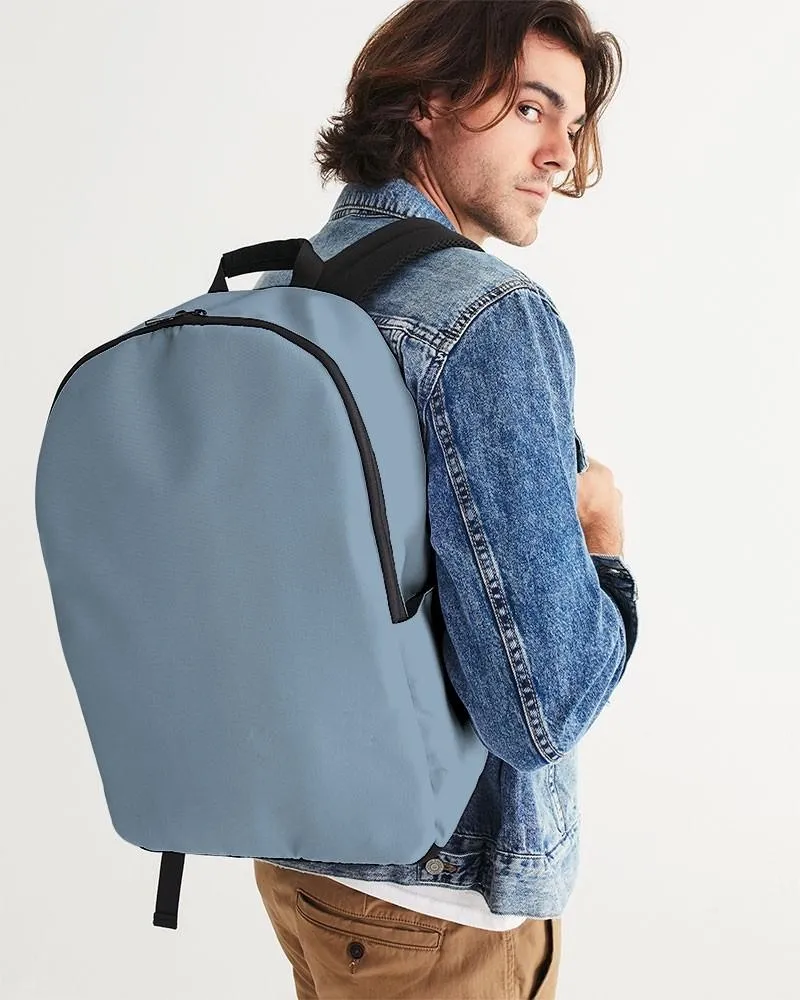 Shaded Pale Pastel Cyan Gray Waterproof Backpack | C30M8Y0K30
