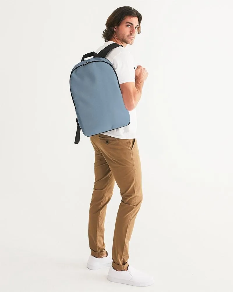 Shaded Pale Pastel Cyan Gray Waterproof Backpack | C30M8Y0K30