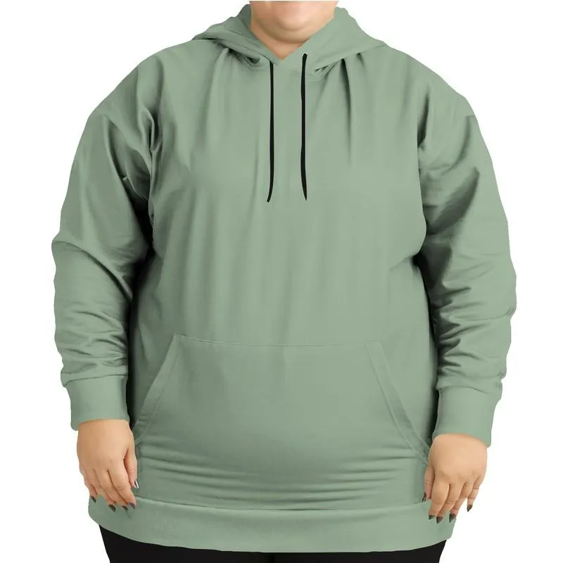 Shaded Pale Pastel Green Gray Hoodie | Unisex | with PLUS sizes | C22M0Y30K30