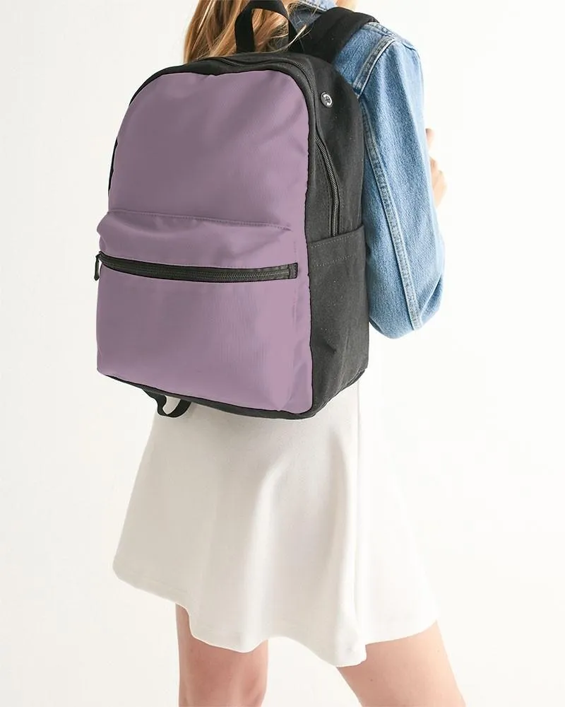 Shaded Pale Pastel Purple Gray Canvas Backpack | C8M30Y0K30