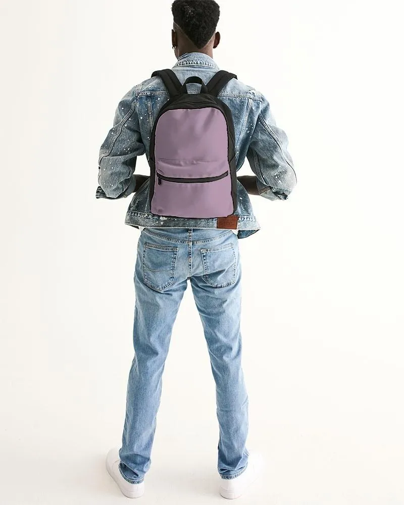 Shaded Pale Pastel Purple Gray Canvas Backpack | C8M30Y0K30