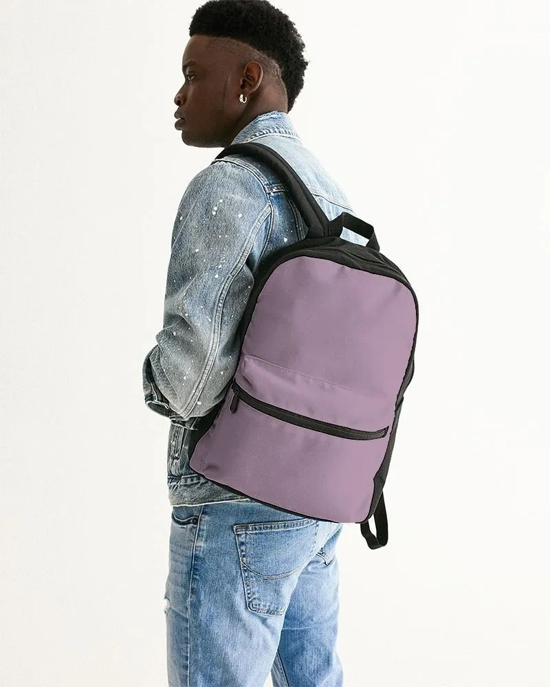 Shaded Pale Pastel Purple Gray Canvas Backpack | C8M30Y0K30