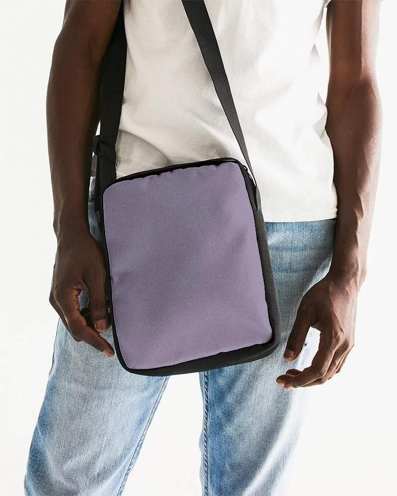 Shaded Pale Pastel Violet Gray Messenger Pouch | C22M30Y0K30