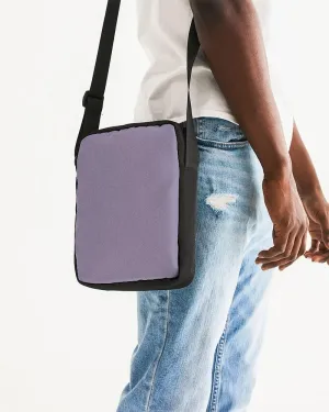 Shaded Pale Pastel Violet Gray Messenger Pouch | C22M30Y0K30