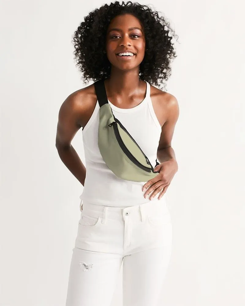 Shaded Pale Pastel Yellow Gray Belt Bag | C0M0Y30K30