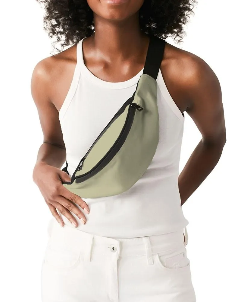 Shaded Pale Pastel Yellow Gray Belt Bag | C0M0Y30K30