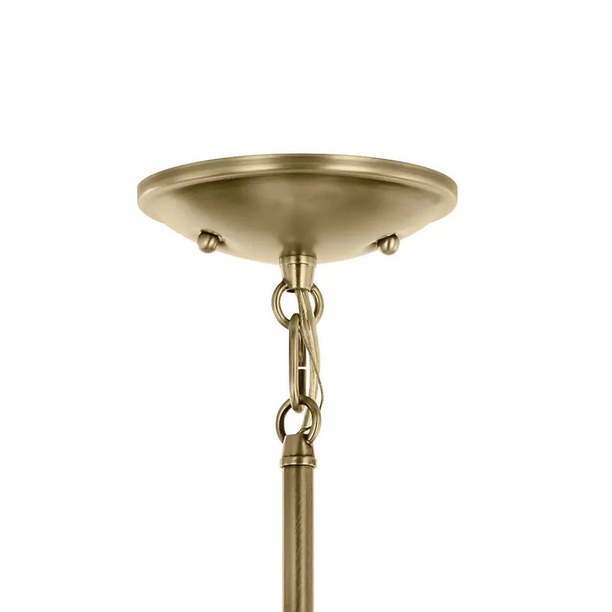Shailene 27" 9-Light Chandelier with Clear Glass, Natural Brass Finish