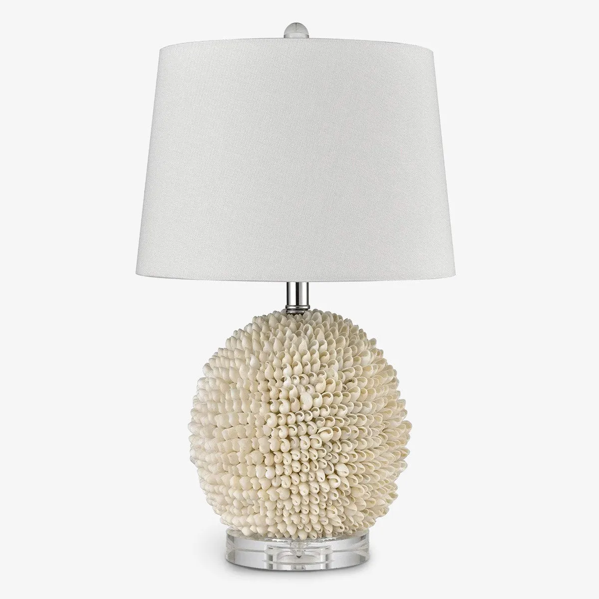 Shell Table Lamp With Shade (Round)