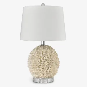 Shell Table Lamp With Shade (Round)
