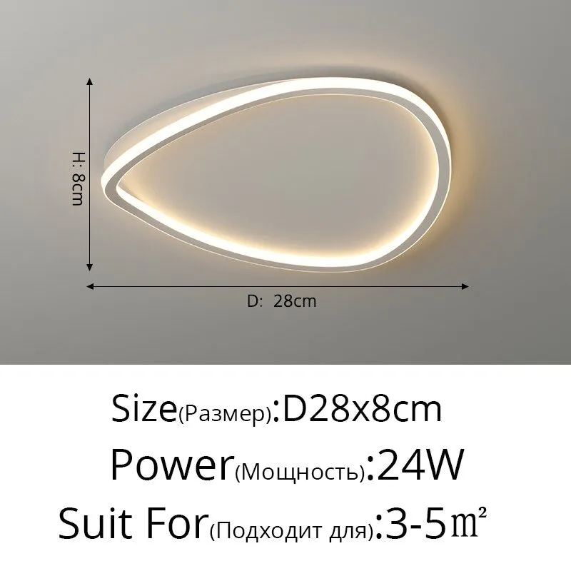 Simple Modern Strip Light Luxury Led Lamp