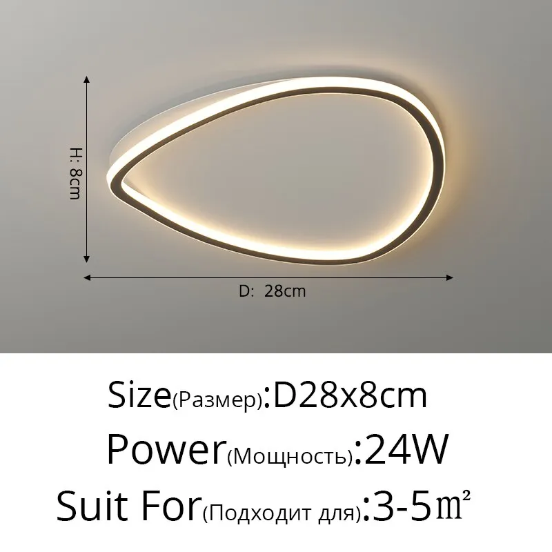Simple Modern Strip Light Luxury Led Lamp