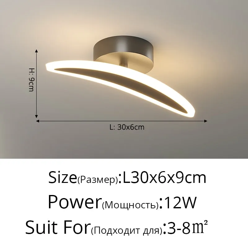 Simple Modern Strip Light Luxury Led Lamp