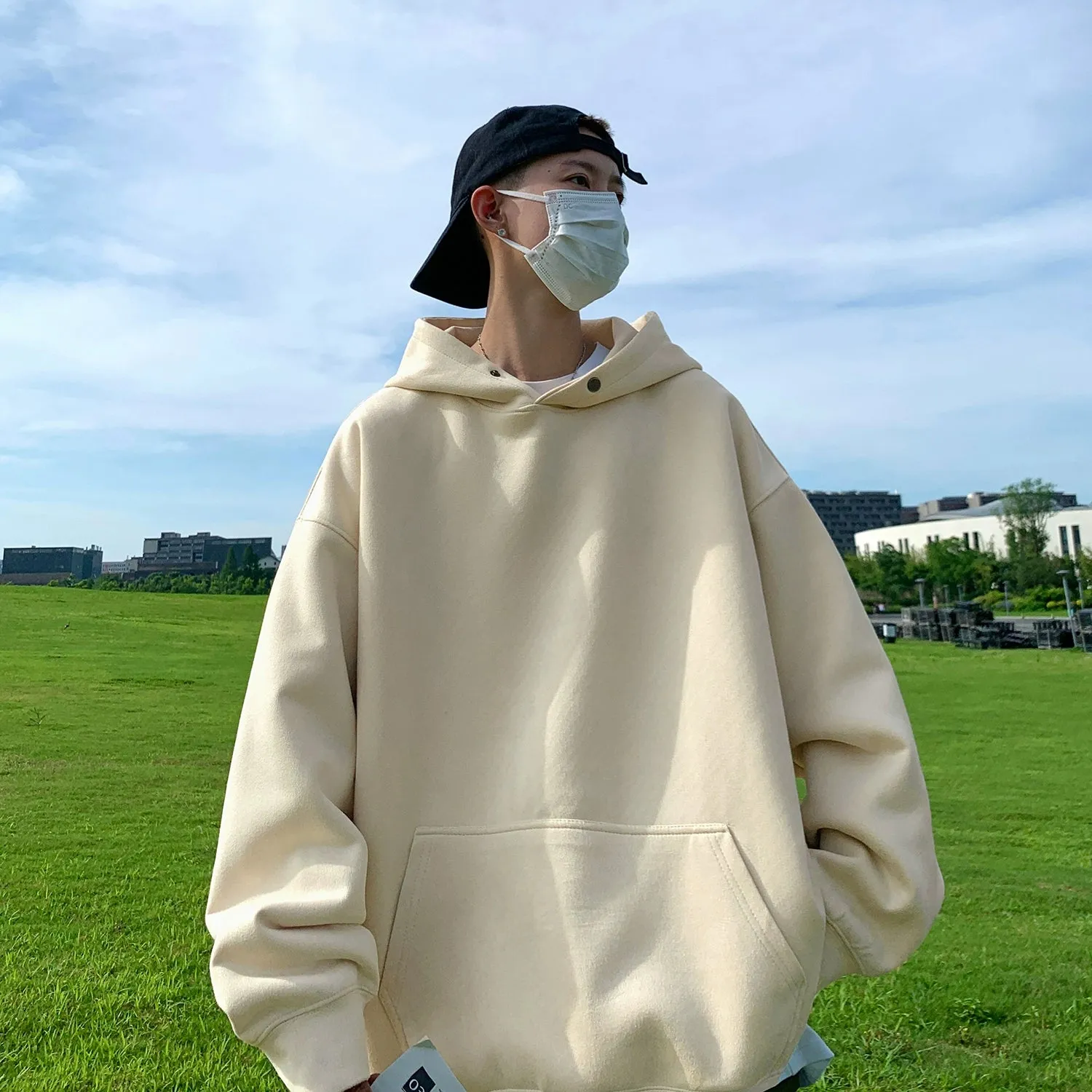 TIA Wide Suede Hoodie
