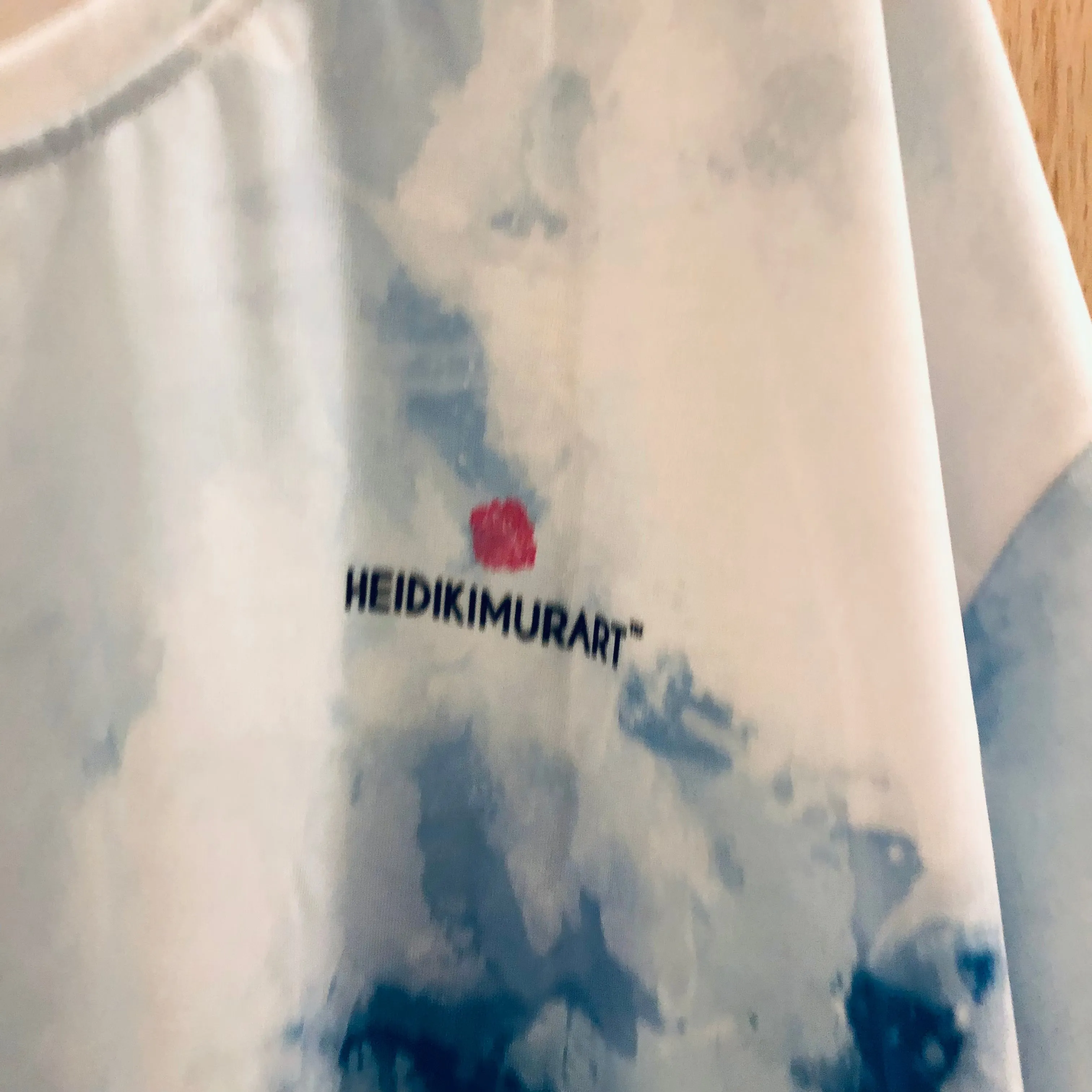 Tie Dye Blue Men's T-shirt, Abstract Sky Blue Luxury Tee For Me-Made in USA/EU/MX (US Size: XS-2XL)