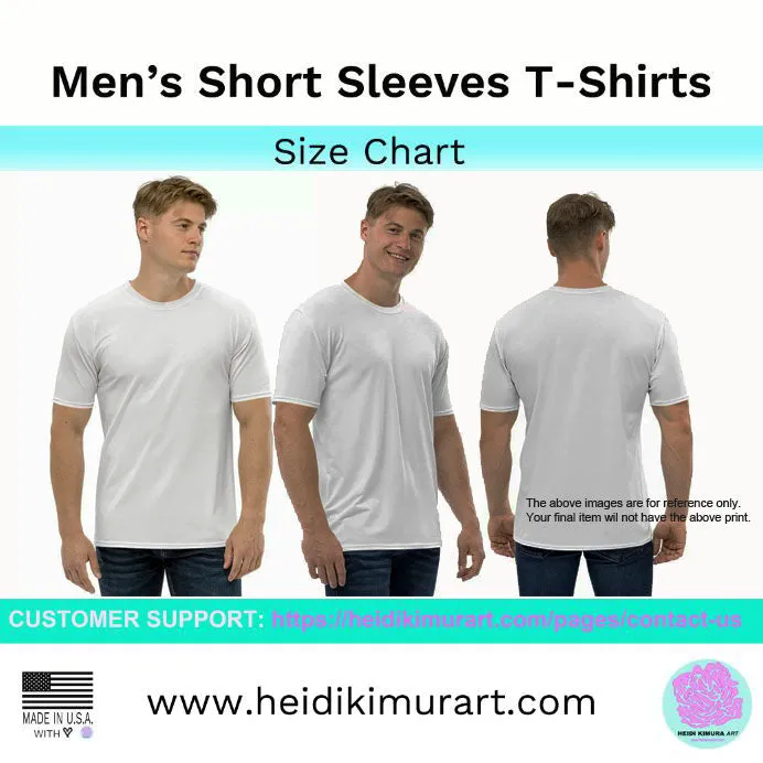 Tie Dye Blue Men's T-shirt, Abstract Sky Blue Luxury Tee For Me-Made in USA/EU/MX (US Size: XS-2XL)