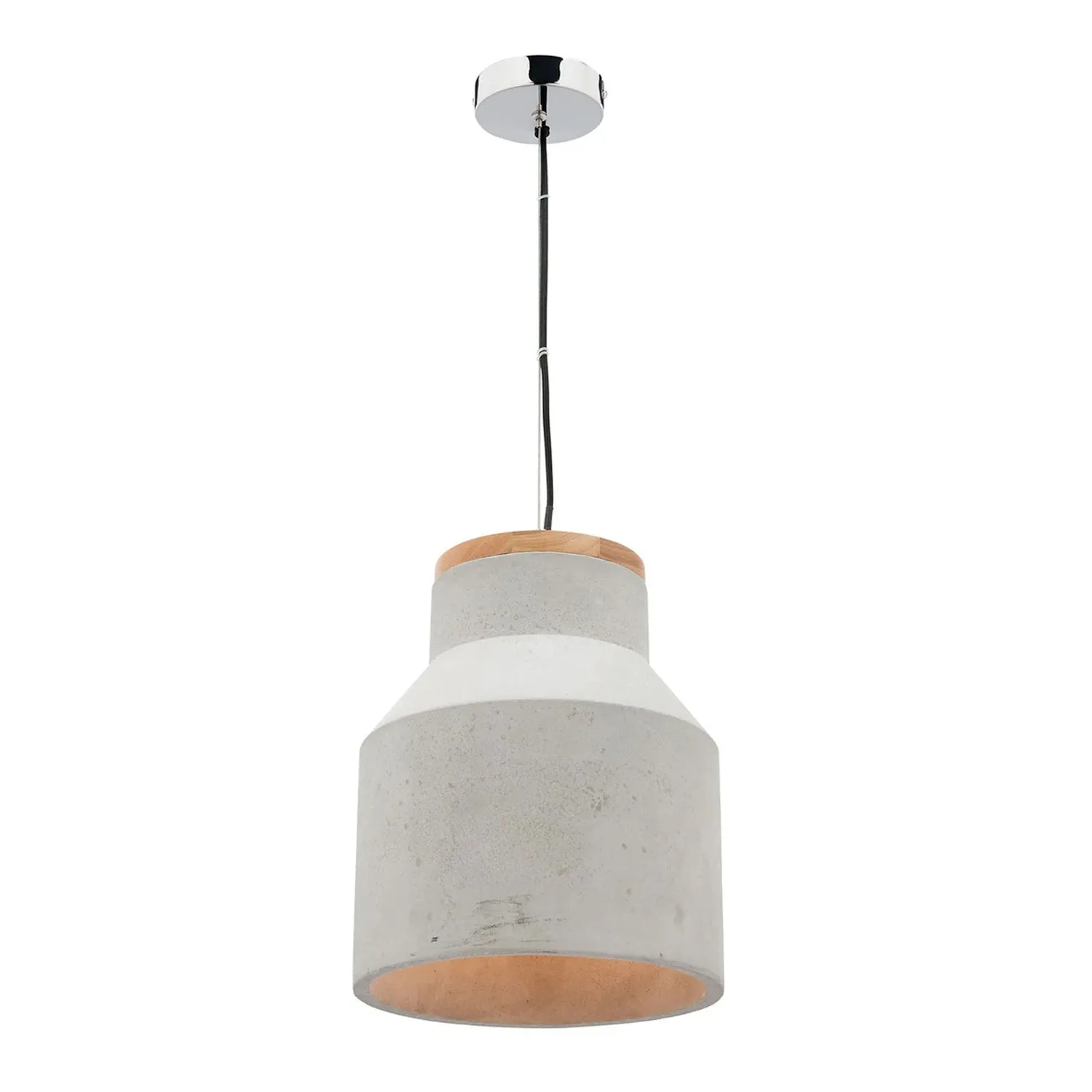 Timber and Concrete Pendant Light Small/Large