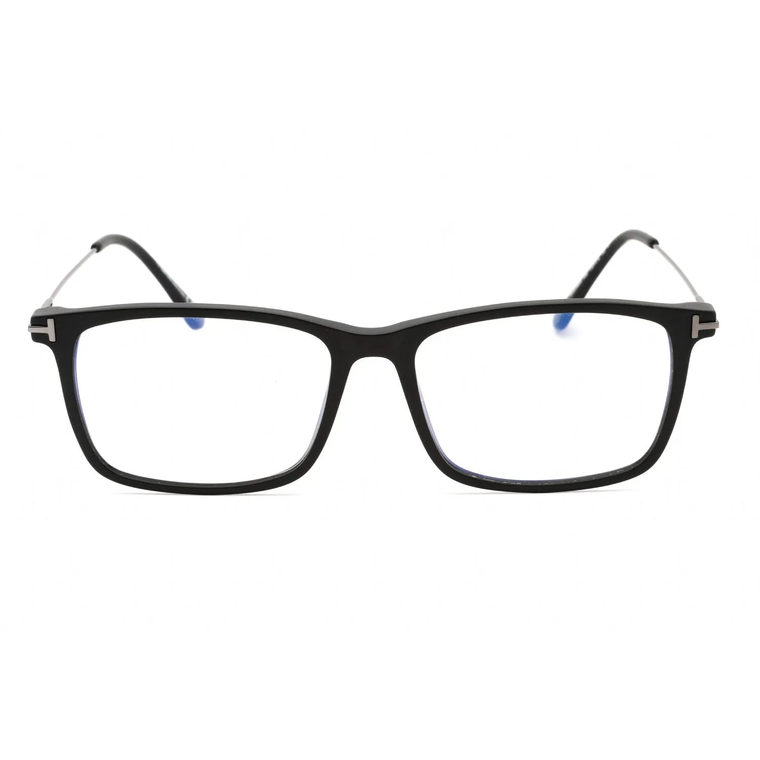 Tom Ford FT5758-B Eyeglasses Matte black/Clear/Blue-light block lens