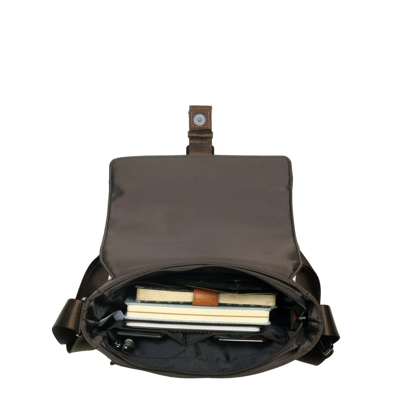 Troop Heritage Nylon Across Body Bag Brown