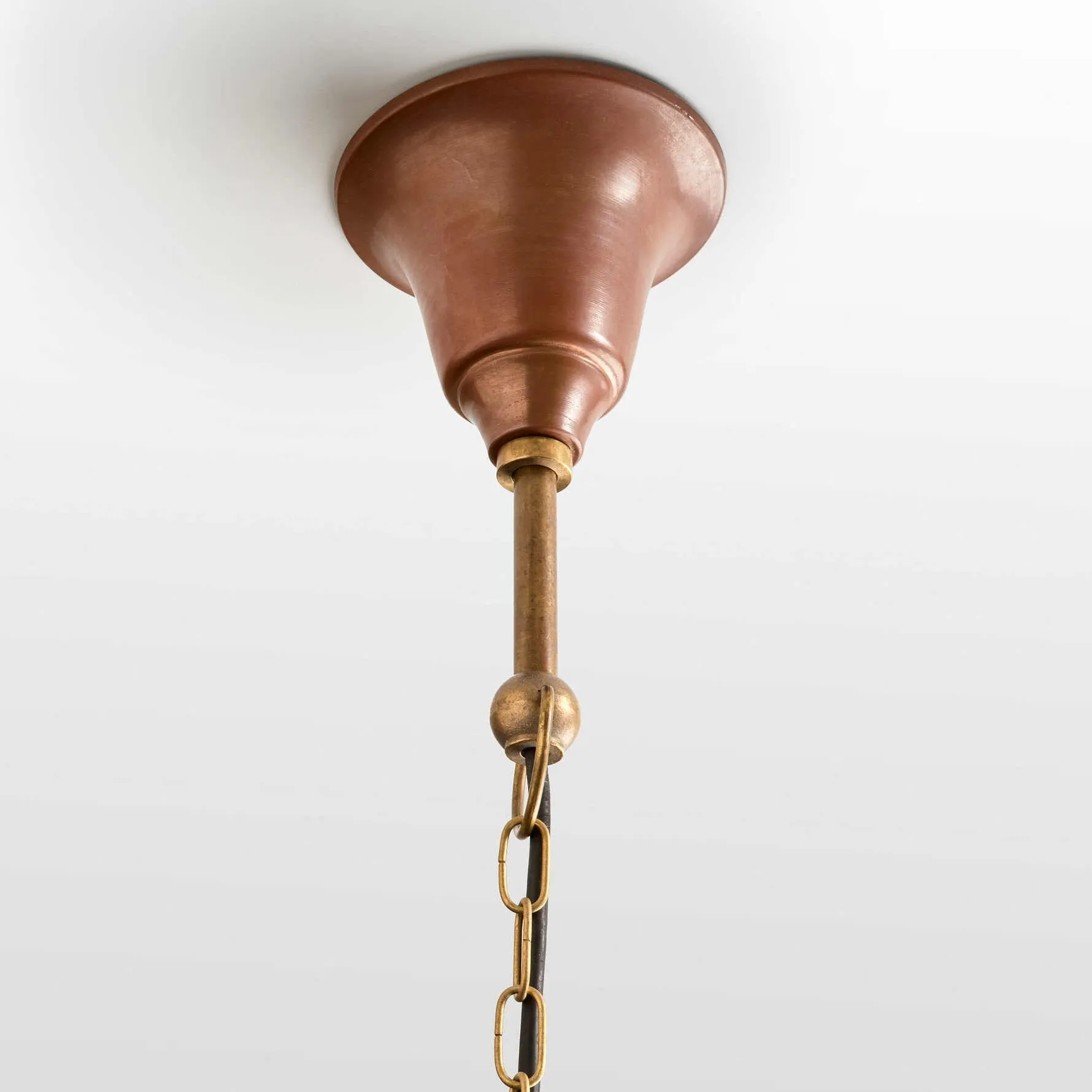 Vintage Aged Copper & Brass Pendant