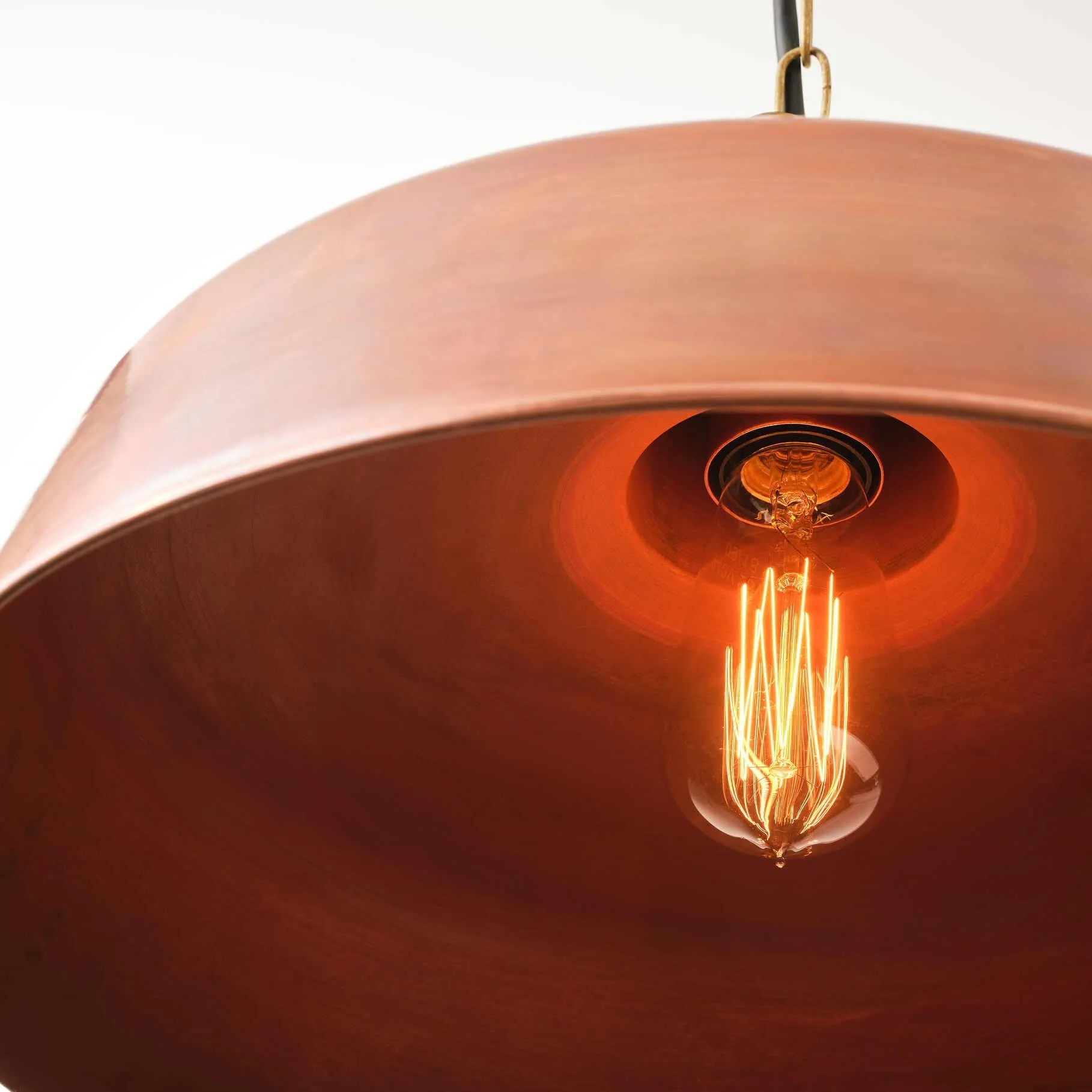 Vintage Aged Copper & Brass Pendant