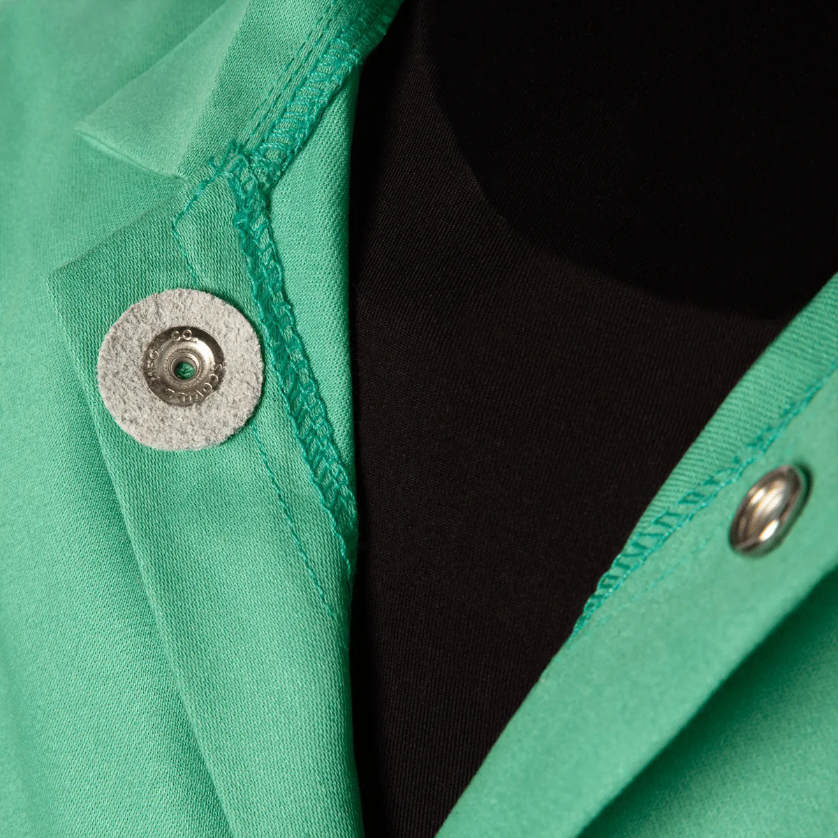 Weldlite Plus™ Hybrid 9 oz Flame Resistant Cotton With Leather Sleeves Jacket, 30" Green/Gray, 4X-Large