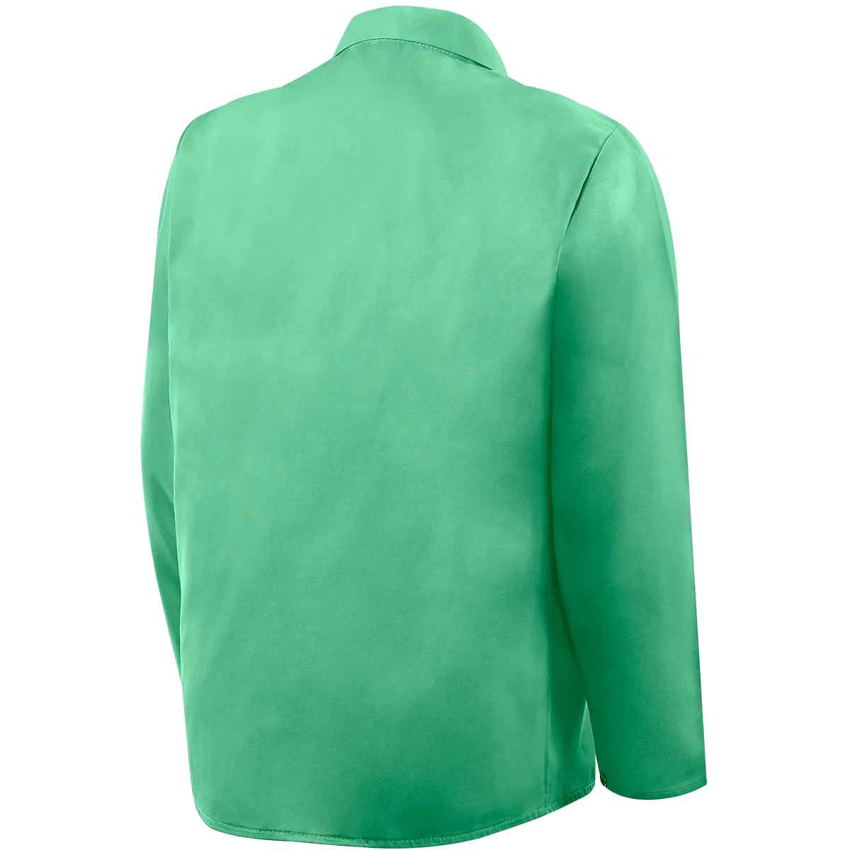 Weldlite Plus™ Hybrid 9 oz Flame Resistant Cotton With Leather Sleeves Jacket, 30" Green/Gray, 4X-Large