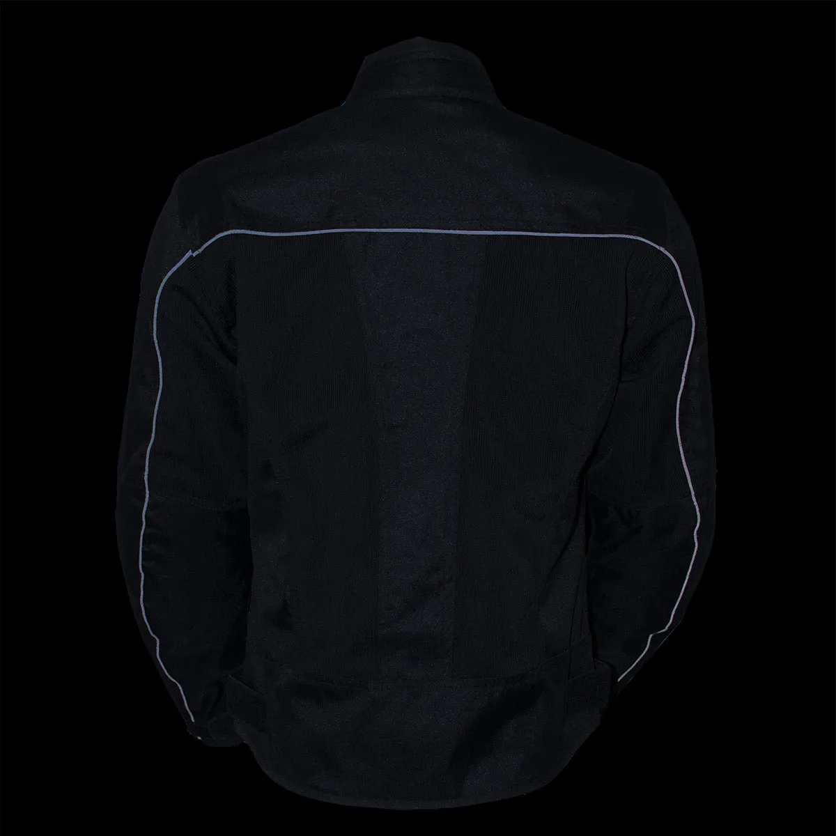 Xelement Women's Shade Black Textile and Mesh Scooter Motorcycle Biker Jacket with X-Armor XS22012