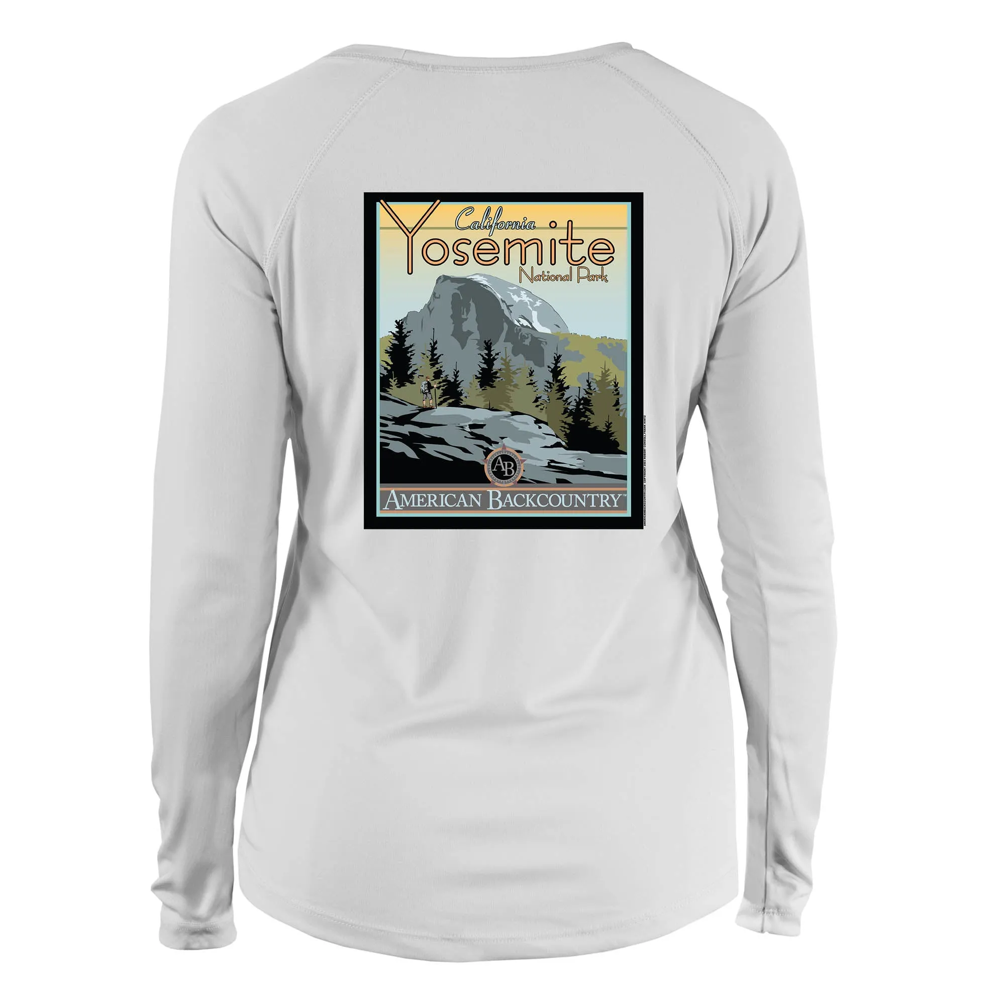 Yosemite National Park Vintage Destinations Long Sleeve Microfiber Women's T-Shirt